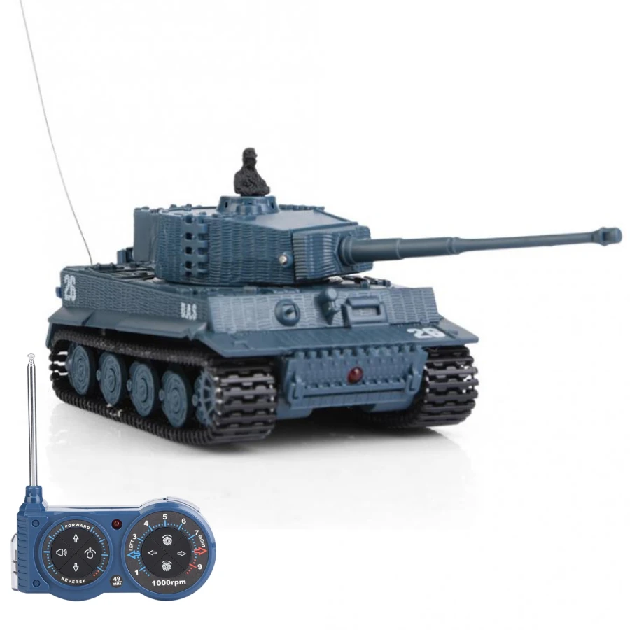 RC Tank 1/72 Scale 4 Channels High Simulated Remote Control Mini Tank Toy for Children Gift Toy for Kids