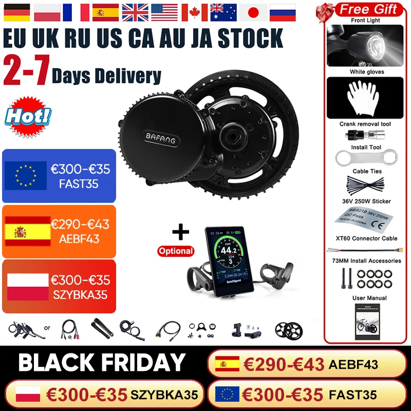 Buy Bafang BBS02B 36V 500W Mid Drive Motor Bike Electric Bicycle Conversion  Kits 8fun Motor Fit for BB Size 68mm-73mm Central Engine Online in  Nicaragua. 32931189772