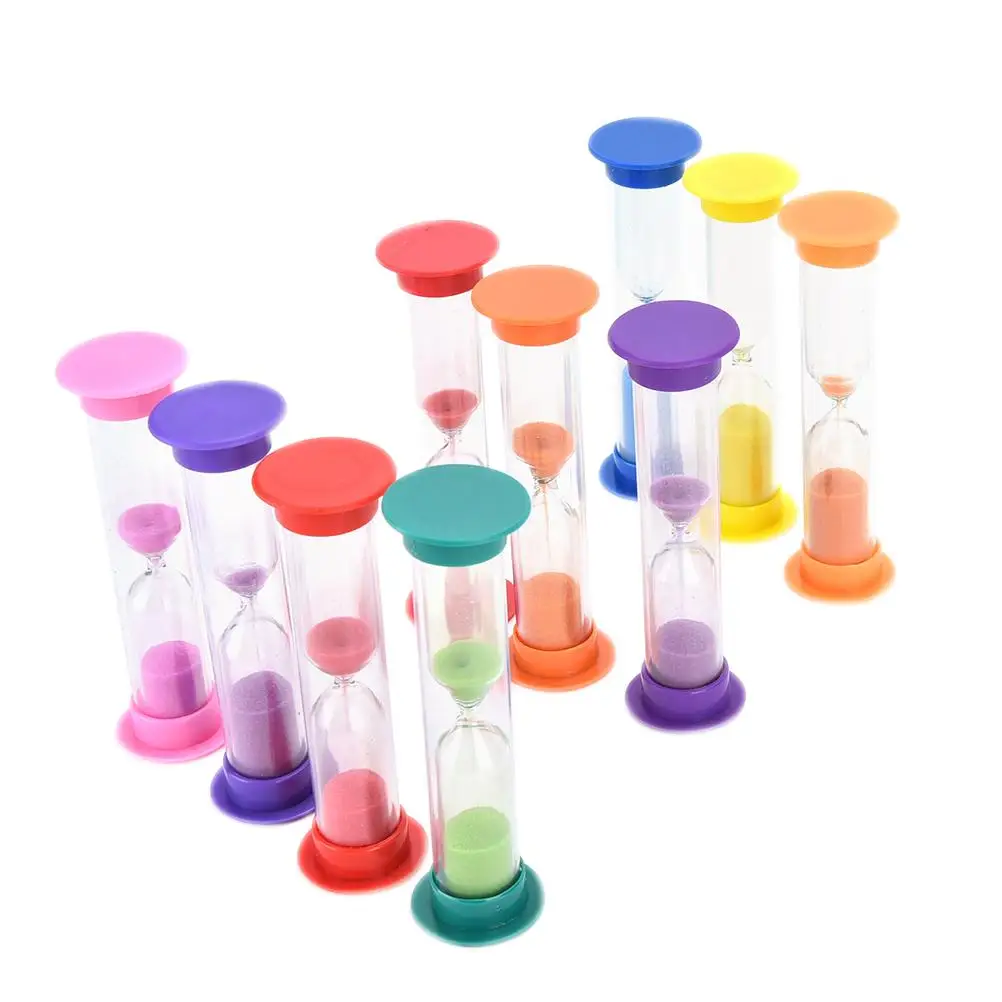 Hot Sale 1Pcs Random color Hourglass Sandglass Sand Cook Clock Timer Home Decoration 1/2/3 Mins