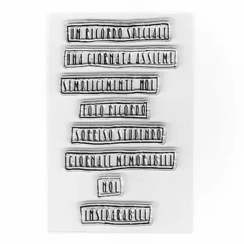 

Italian clear stamps transparent silicone scrapbooking stamps planner journal stamps
