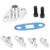 AN4/10 1/2"NPT Turbo Oil Feed Inlet / Drain Outlets Flange Adapter Kit w/Прокладка Для T3 T4 T25 T28 T30 T04B T04E GT30 GT28 GT55