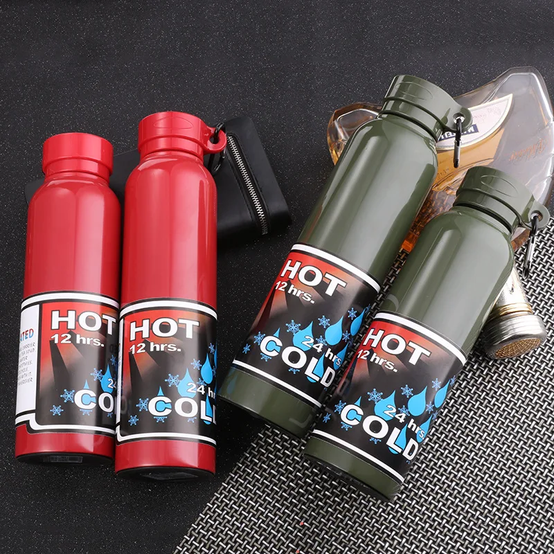 

Portable Hand-Style Large-Volume Sports Bottle 304 Stainless Steel Insulated Cup Outdoor Sports Glass
