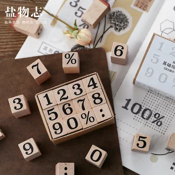 

Vintage week month numeric characters stamp DIY wooden rubber stamps for scrapbooking stationery scrapbooking standard stamp