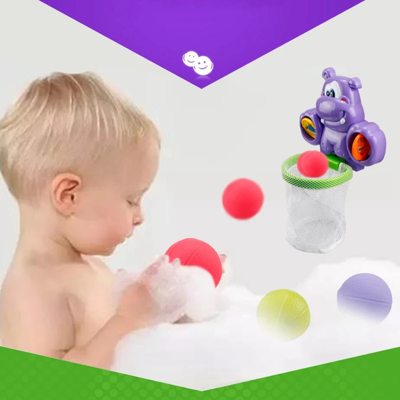 awesome  Splashing Basketball Hoop Bath Game Kids And Kids Bath Toy Set