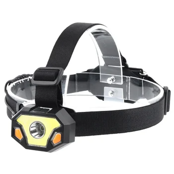 

Glare XM-L2 + COB LED Small Headlight Warning Outdoor Torch Flashlight