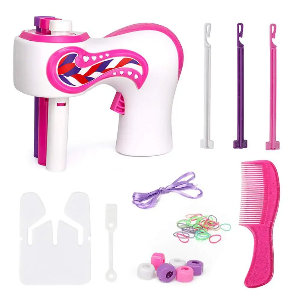 

Creative Automatic Hair Braids Styling Party Decorating Braider Girls Kids Toys Set