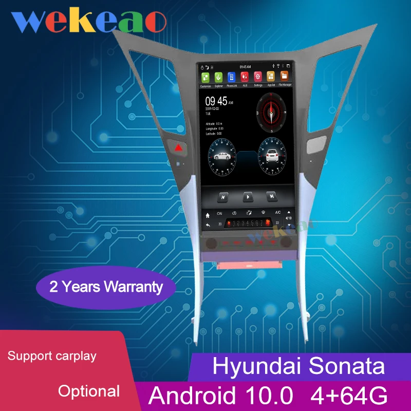 Wekeao 13 6 &quotвертикальный экран Android 10 0 автомобильное радио Automotivo для Hyundai Sonata