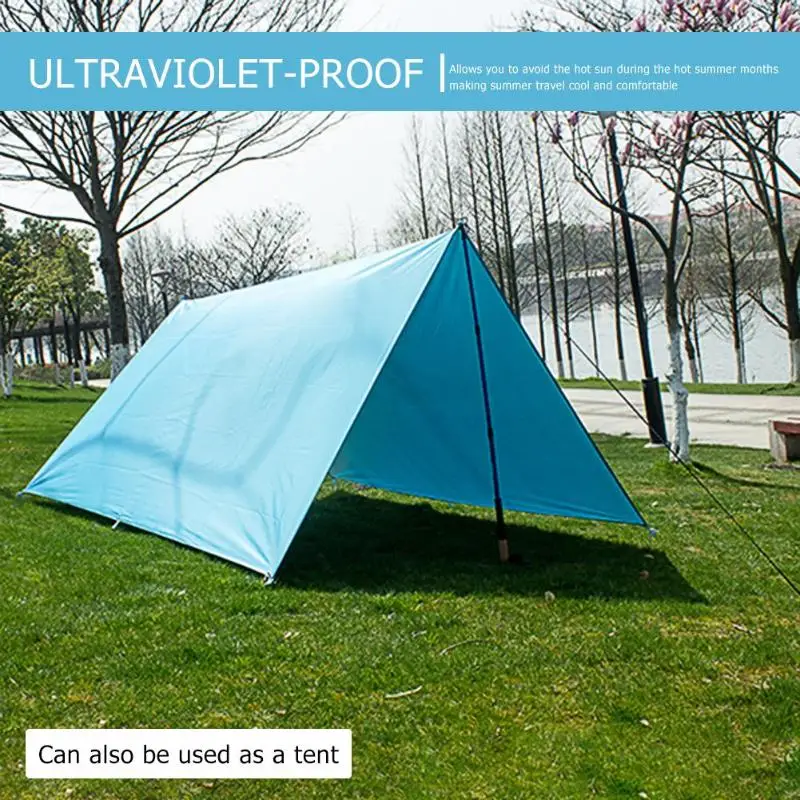 

Sun Shade Awning Ultralight Tarp Outdoor Camping Survival Sun Shelter Shade Awning Silver Coating Pergola Waterproof Beach Tent
