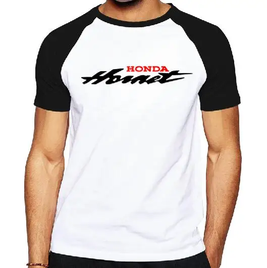 Черный Honda Hornet 600 900 стильная футболка с принтом "мотоцикл" футболка из хлопка - Цвет: Черный