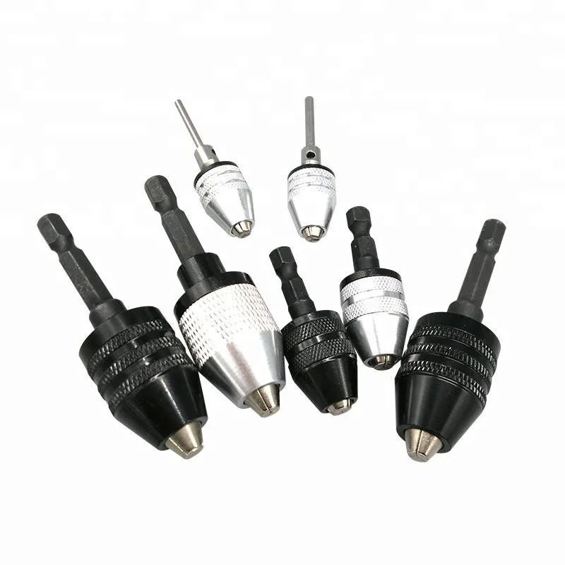 

Manufacturers Customizable 0-8 Mm Three-jaw-Hexagonal Shank Quick Change Chuck 3.6 Motor Chuck Dynamic Screw Driver Accessories