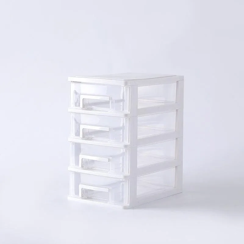 White 5-ти слойной с выдвижными ящиками Тип настольная коробка для хранения Пластик документа для всякой всячины держатель шкафчик для косметики для хранения Организатор ящик для хранения вещей - Цвет: White