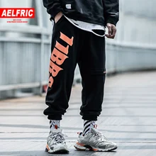 AELFRIC с напечатанной надписью в стиле хип-хоп шаровары Harajuku модные уличные тренировочные брюки для скейтборда повседневные бегуны мужские брюки
