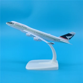 

16cm Cathay Pacific Airlines Boeing 747-400 Alloy Aircraft Model B747-400 Collectible Airplane Models Gift Decoration Toys