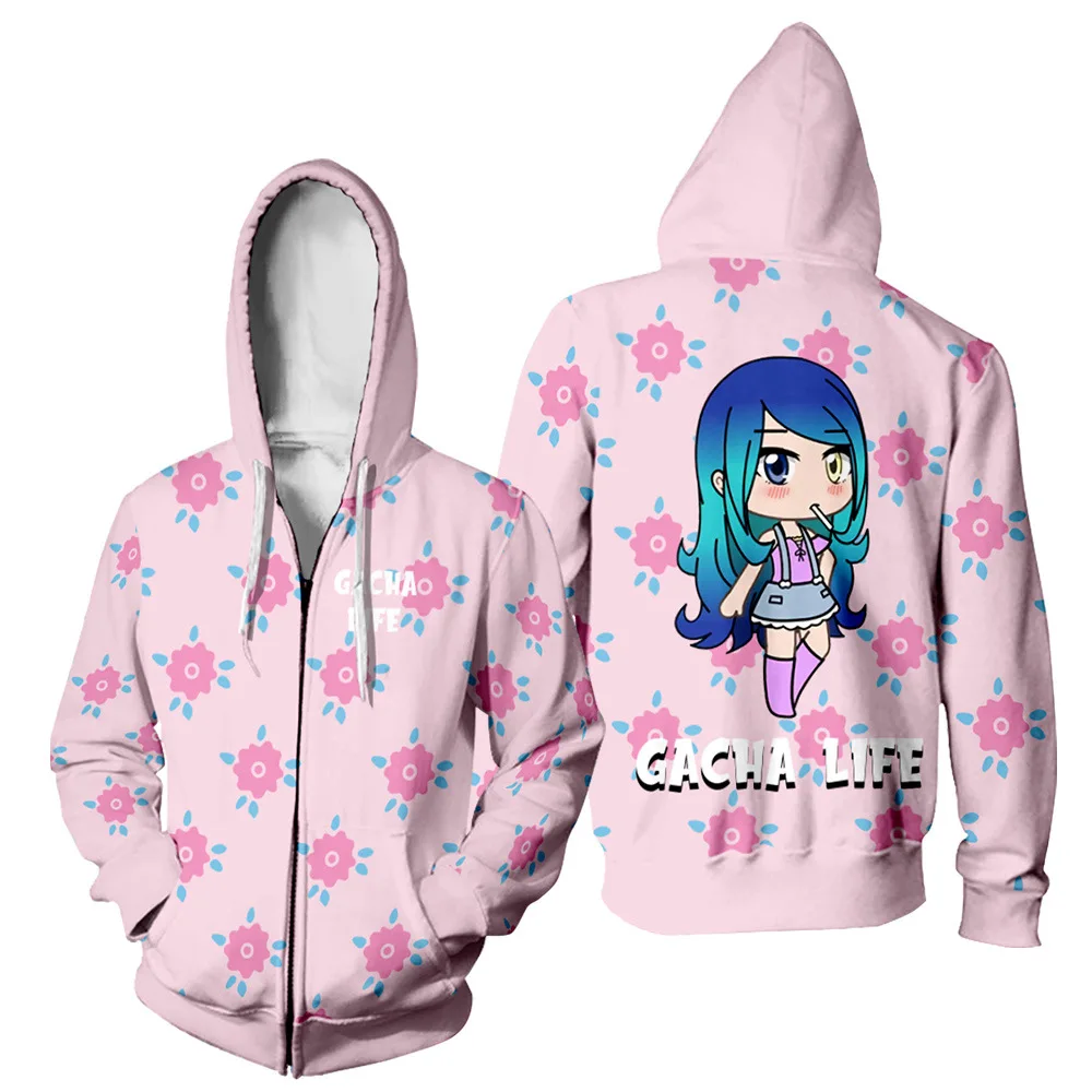 Gacha Vida Homem/mulher Zíper Hoodies 3d Jogo De Impressão Moda Moletom  Manga Longa Casaco Plus Size Zíper Com Capuz - Moletons E Blusões -  AliExpress