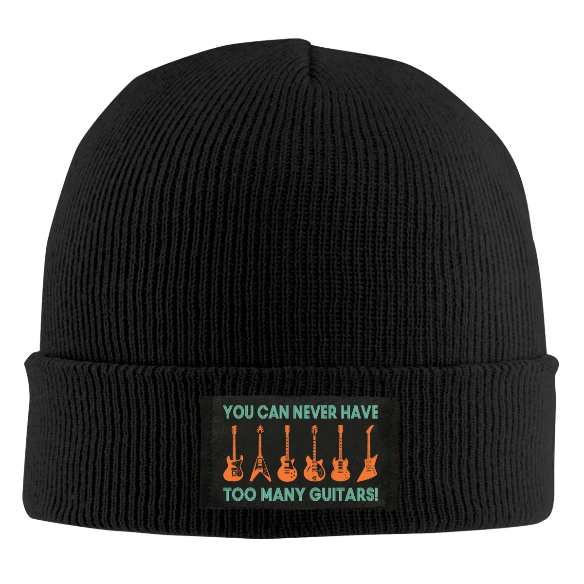 You Can Never Have Too Many Guitars Beanie Hats For Men Women With Designs Winter Slouchy Knit Skull Cap | Аксессуары для одежды
