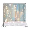 Laeacco Christmas Backdrops Wooden Board Light Snow Photography Backgrounds Winter Photophone Baby Portrait Photocall Photozone ► Photo 3/6