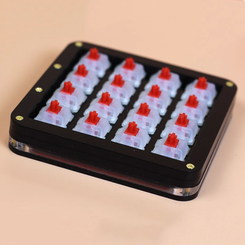 Teclado de Programação Nova Troca Quente Teclas Teclado Mecânico Acrílico Gateron Interruptor Rgb Backlight Macro Personalizar Qmk 16 - Imagem 3