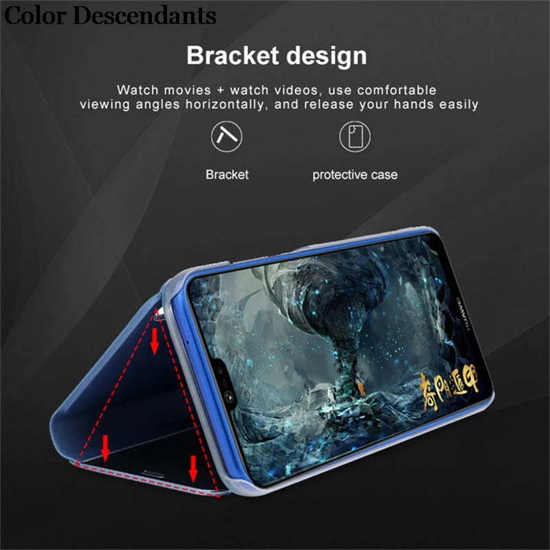 Mi 11 Lite 5G Smart Mirror Flip Phone Cover For Xiaomi Mi 11 Lite 4G Case Xiomi Pro Mi11 Light Magnetic Stand Coques phone case smart mirror flip case