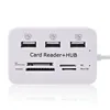 New Portable All In One USB 2.0 Hub 3 Ports With USB Card Reader Hub 2.0 480Mbps Combo For MS/M2/SD/MMC/TF For PC Laptop ► Photo 2/6