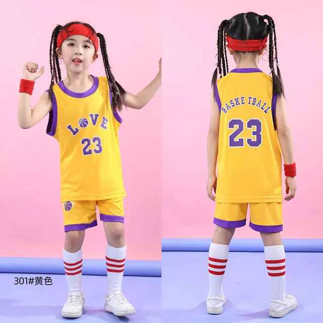 das crianças jérsei & shorts crianças basquete