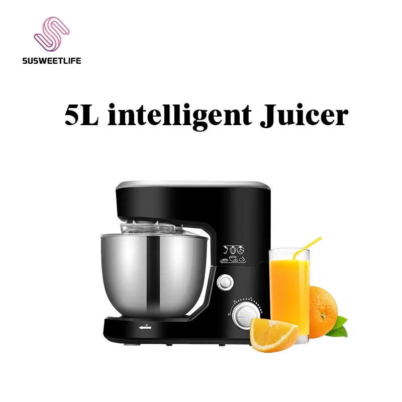 5L1000W Electric cooking stand Food Mixer egg beater dough Blender Baking Whipping cream tilt head kitchen chef Machine 5L