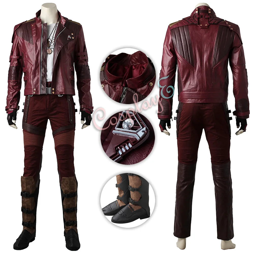 

Star-Lord Costume Guardians of the Galaxy Vol. 2 Cosplay Peter Jason Quill Full Set