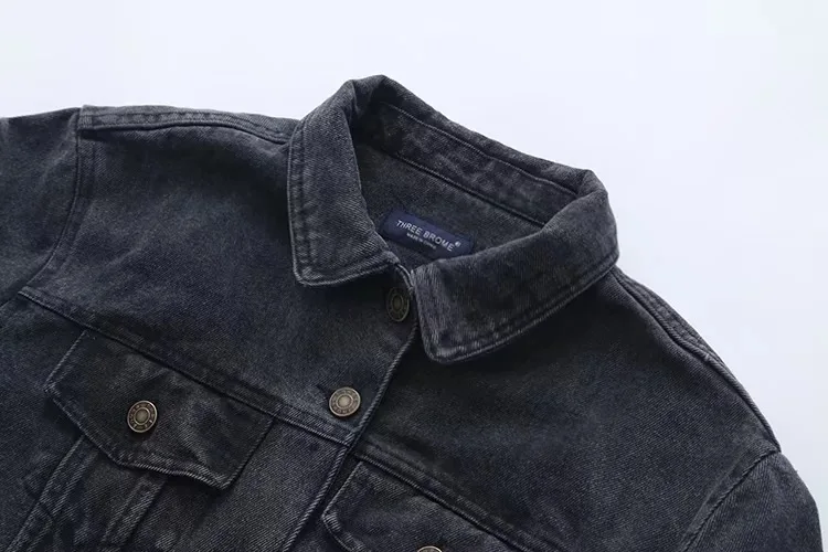 

2019 Summer New Style WOMEN'S Dress Solid Color Cowboy Coat Korean-style Slim Fit Short Cowboy Jacket Women's