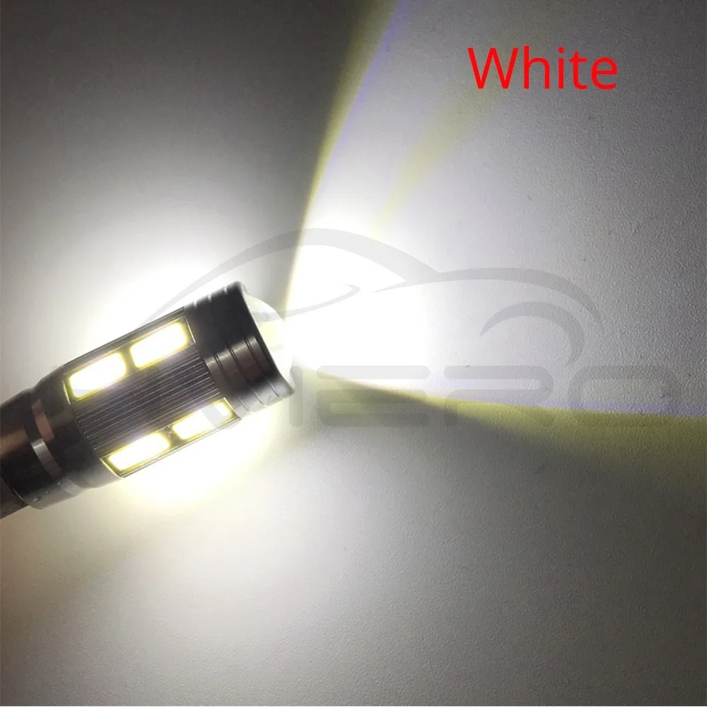 Hviero T10 Wedge Buld White Blue Canbus Xenon W5W 194 5630 5730 10Smd DC 12v No Obc Error Reverse Light Turn Light Side Lamp Stop Light