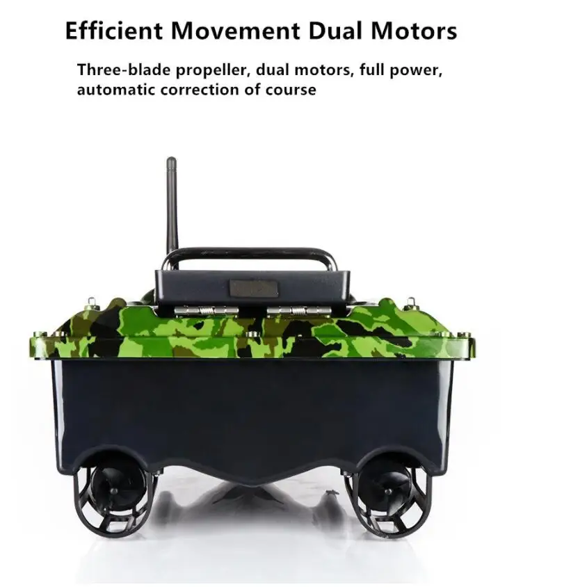 16 GPS 500M Fixed Speed Cruise RC Bait Boat 6Hour Yaw Automatic Calibration Waterproof Nigh Lighting High Speed RC Fishing Boat 6