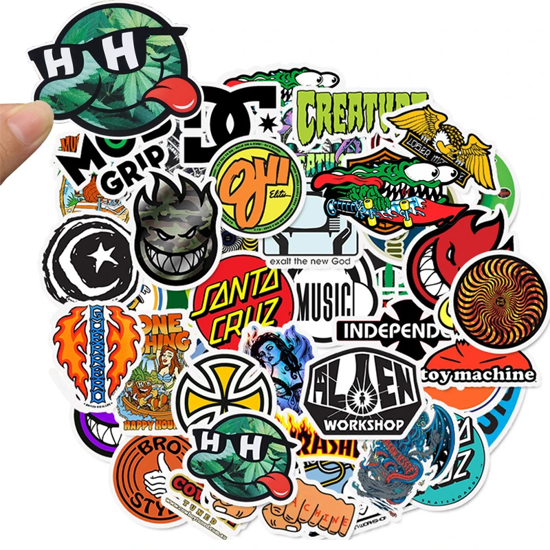 herten virtueel Wakker worden 50Pcs Diy Pack Auto Graffiti Stickers Merk Logo Laptop Skateboard  Waterdichte Sticker Voor Bagage Gitaar Telefoon Fiets Kids|Stickers| -  AliExpress