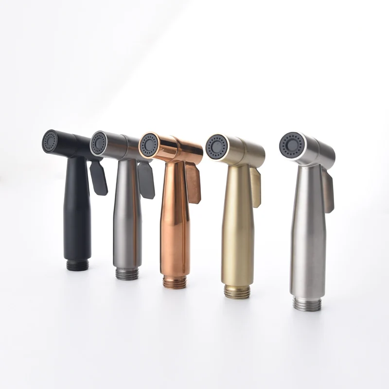Handheld Bidet Spray Shower Set Toilet Sprayer Douche kit Bidet Faucet,Brushed Nickel,Rose gold Brushed gol 304 Stainless Steel