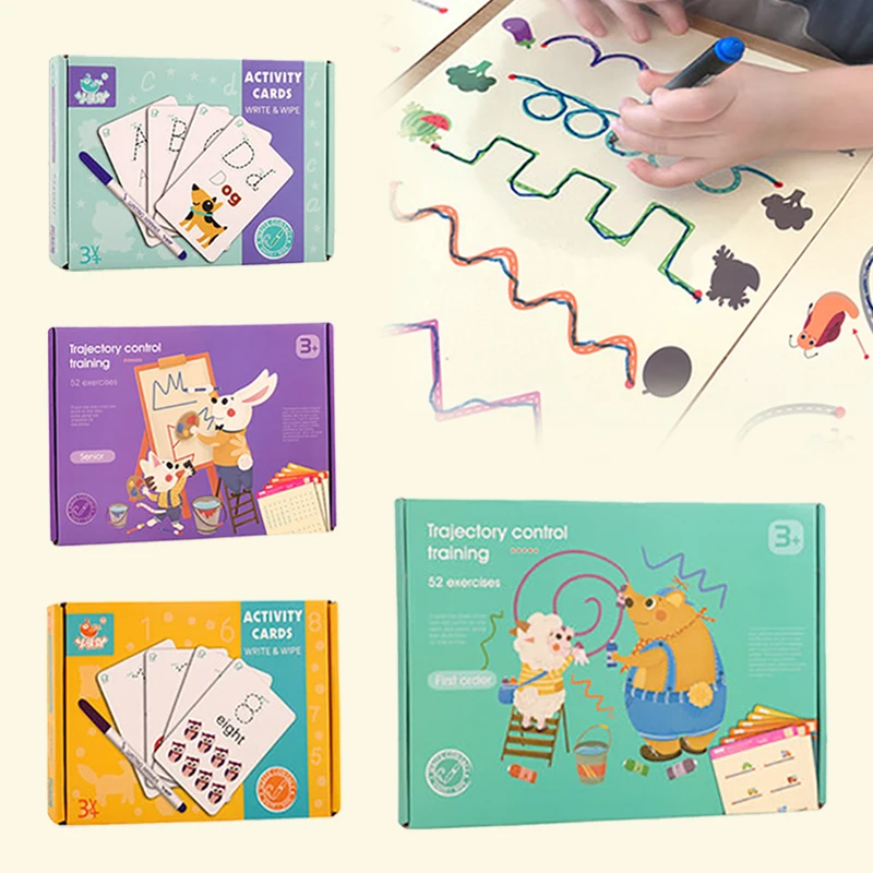 Montessori crianças brinquedos desenho tablet cedo educacional matemática menino menina jogo livro crianças criança aprendizagem forma caneta controle desenhar conjunto