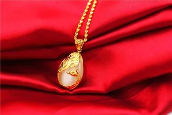 

Gold and Copper Plated Vietnam Placer Gold Non-Fading Necklace Wedding Gold-Plated Jewelry Girlfriend Gift Ornament