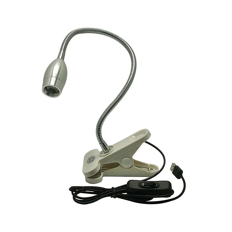 

Flexible LED Light LED Lamp With Table Clamp 5W 40CM Flexible Spring Pipe with Switch