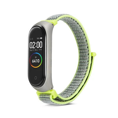 Браслет для Xiaomi mi Band 4 3 спортивный ремешок нейлоновый ремешок на запястье для Xiaomi mi Band 4 ремешок для часов браслеты mi band 4 браслеты - Цвет ремешка: flash with frame