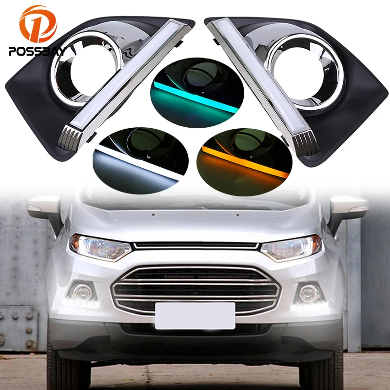 Светодиодный дневный ходовой светильник posbay для Ford EcoSport MK2 2013-2016 предfacelift 12 в
