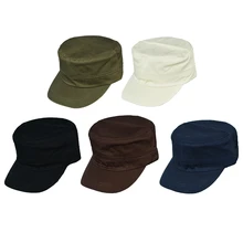 Новая модная мужская шляпа унисекс женская мужская плоская крыша Военная шляпа кадетский патруль широкополая шляпа бейсбольная Бейсболка Snapback Повседневная Кепка s