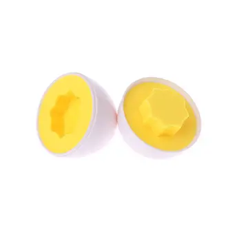 

Kids Toy 6pcs Pretend eggss Shape Puzzle Wise Wisdom Learning Kitchen Party Gift