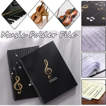 A4 Multi-layer 20/30/40/50/60 Page Waterproof Music Folder File Plastic Data Bag Filing Products Music Score Paper Piano Folder