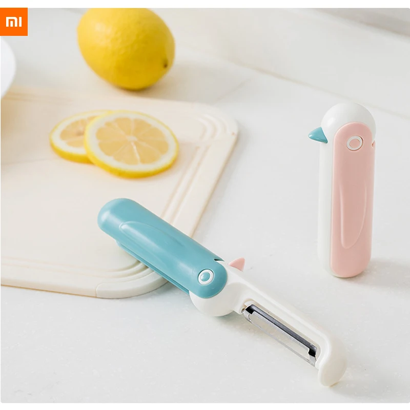 xiaomi jordanjudy Дыня и фрукты Овощечистка нержавеющая сталь пингвин мультфильм Многофункциональный строгальный нож экологическая безопасность