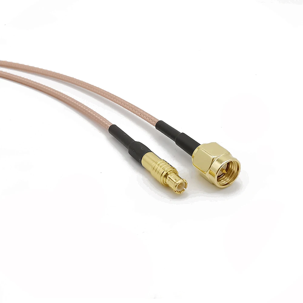 ONE 11.75" CONFORMABLE COAX CABLE  MCX TO SMA 