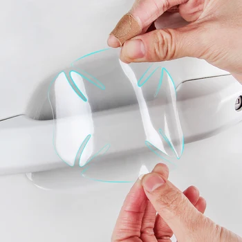 

4 Pcs Car Door Handle Stickers TPU Anti-scratch Protective Film Exterior Accessories For Honda Civic 2019 2018 2017 2016