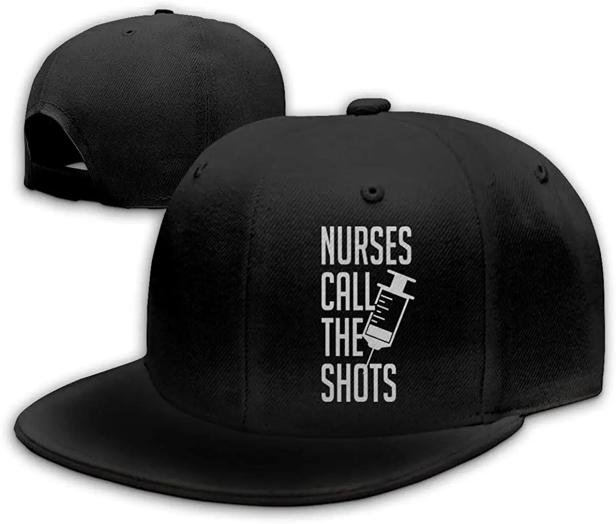Медсестры вызова выстрелы белый Для мужчин Snapback Flat Bill Бейсбол Кепки регулируемый
