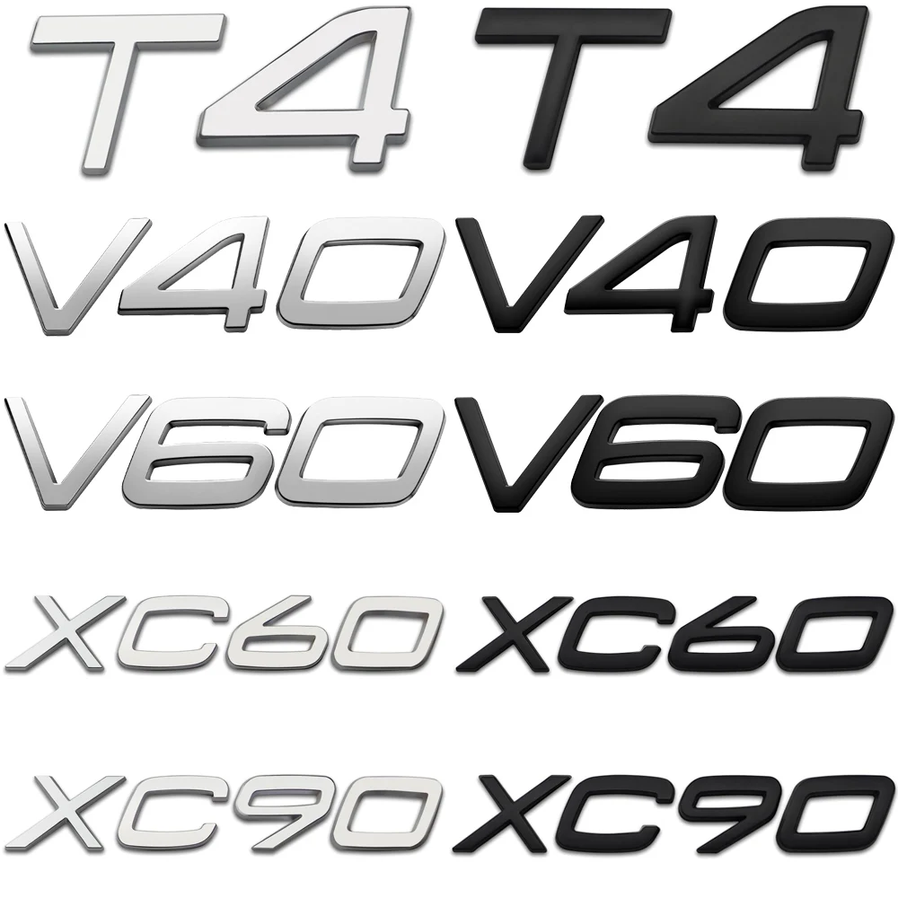 Автомобильная задняя дверь багажника XC60 XC90 V40 V60 S60 T4 ярлык с буквами значок