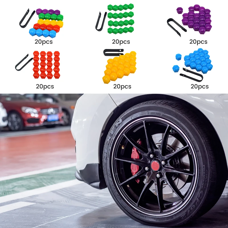 20pcs 17mm 19mm Wheel Nut Bolt Head Cover Cap Protective Bolt Caps Exterior Decoration Protecting Bolt Rims Screws Plugs 20pcs 17mm 19mm Wheel Nut Bolt Head Cover Cap Protective Bolt Caps Exterior Decoration Protecting Bolt Rims Screws Plugs