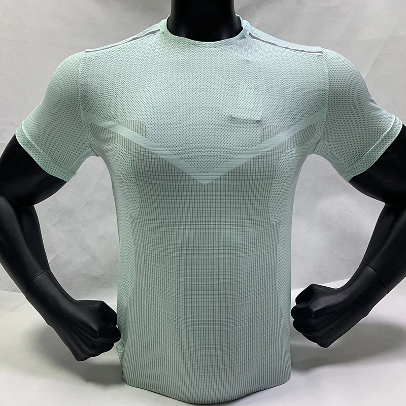 Светло-зеленый T Shirt Fitness Men Running Sport Workout Jersey Quick Dry 3D Shirt Men Compression Short Sleeve Training Bodybuilding Tee - Цвет: Светло-зеленый