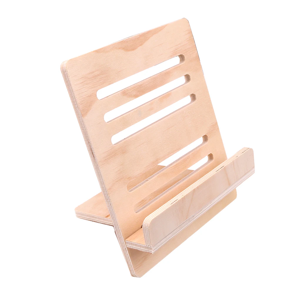 Wooden Book Stand Holder Rack Tray Finest DIY Reading Accessory