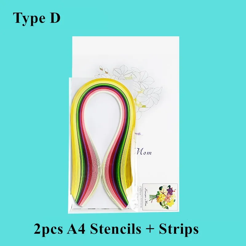 Carta Per Quilling 1080 Pezzi - 44 Colori, Strisce 5x540 Mm, Per Arte E Fai Da Te - Foto 5