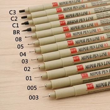 

12pc Needle point Line Pen Art Hook crayon waterproof Drawing fine School Office Drawing Painting Stationery