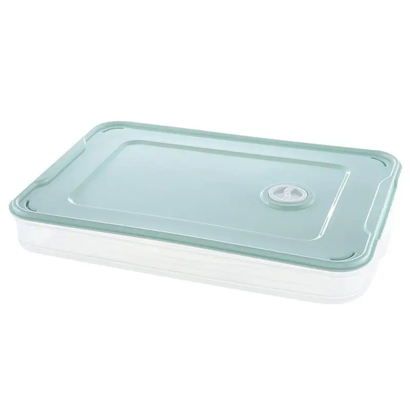 Прозрачный холодильник, Пельменный ящик, герметичный контейнер для еды, пластиковый контейнер для кухни, холодильник, морозильник - Цвет: Green